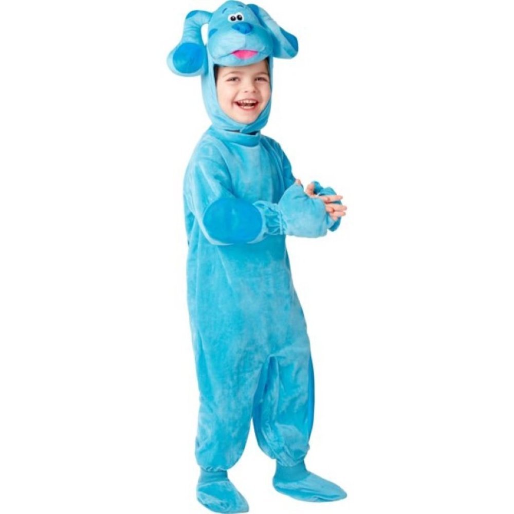 Blues Clue Halloween Costume 2/4 Jumpsuit & 3-D Headpiece Nick Jr Toddler Unisex